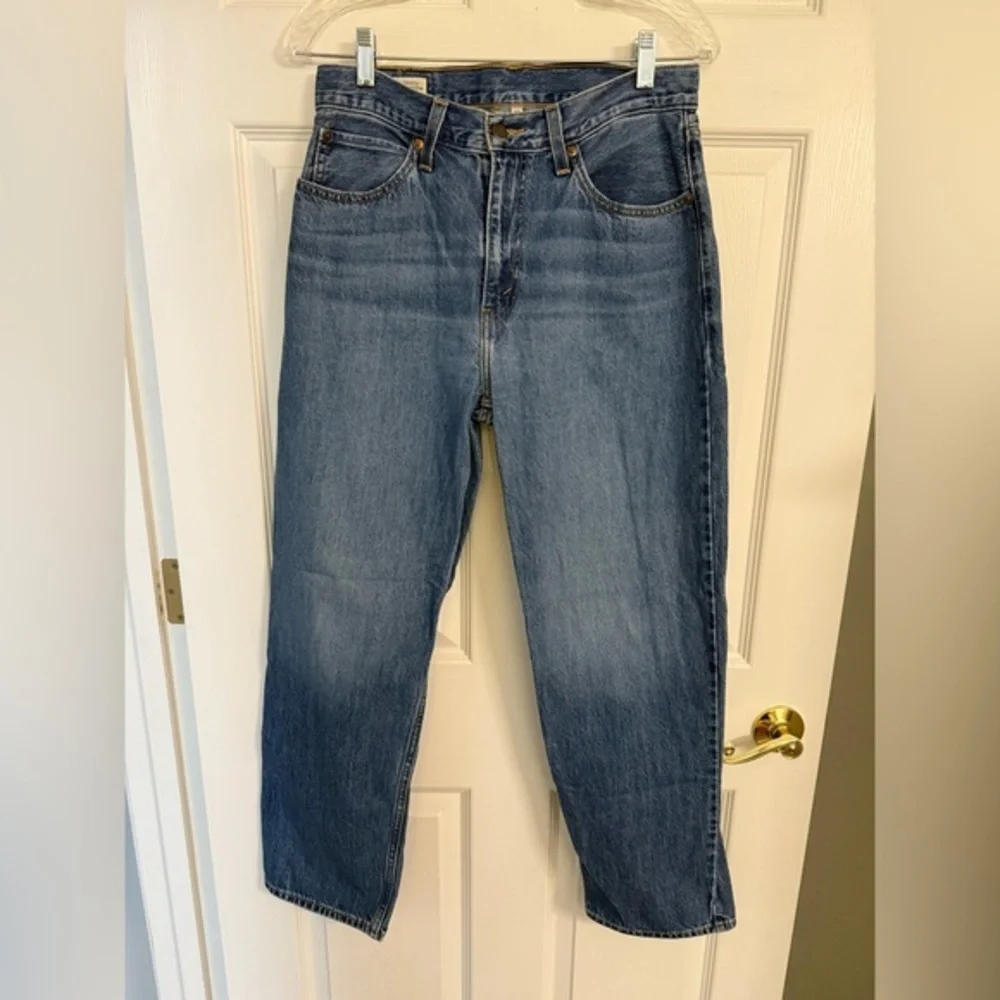 Women’s Vintage Levi’s “Dad Jeans” Style #5096, Leather Patch, Big E Size 28 - Picture 1 of 10